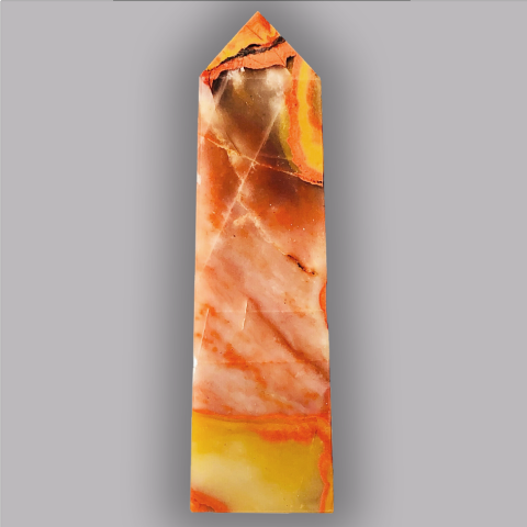 AGATE Cornaline - Oblisque 221 g.