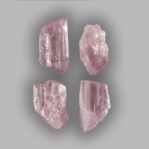 KUNZITE cristal naturel 4,5/6,9 g.