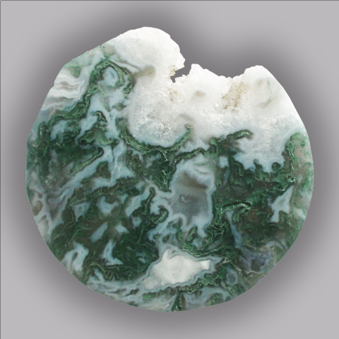 AGATE tranche polie 230 g.