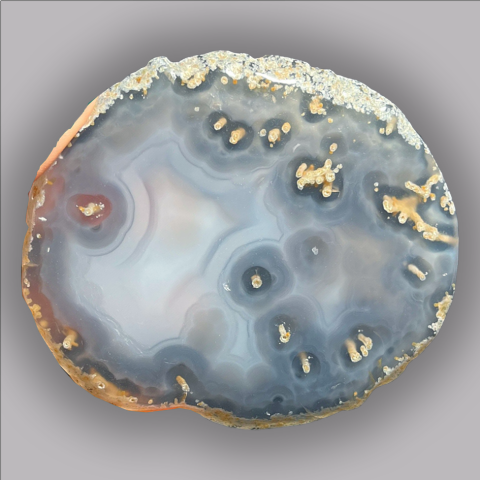AGATE tranche polie 133 g.