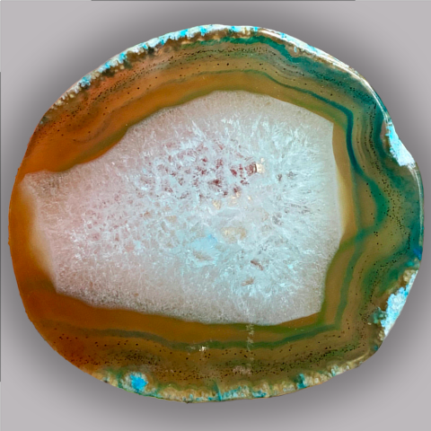 AGATE tranche polie 85 g.