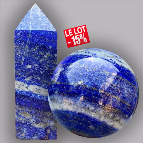 LAPS LAZULI oblisque 07 + sphre 08