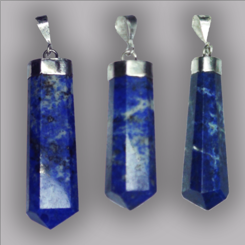 LAPS LAZULI pendentifs cristal poli