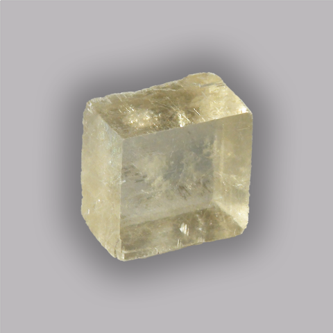 CALCITE OPTIQUE jaune, cristal naturel 4,26 g.