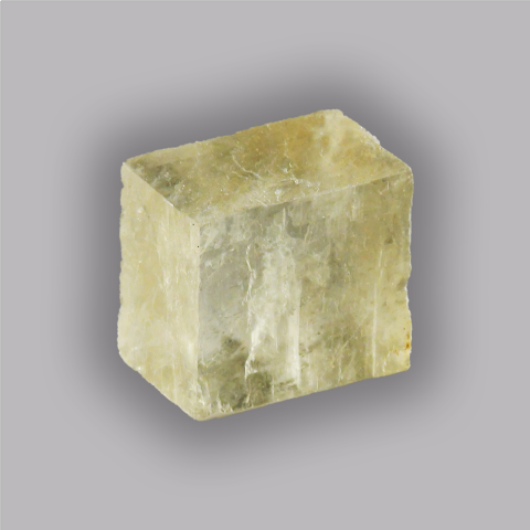 CALCITE OPTIQUE jaune, cristal naturel  4,89 g.
