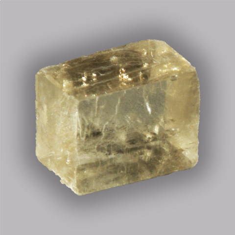 CALCITE OPTIQUE jaune, cristal naturel  7,68 g.