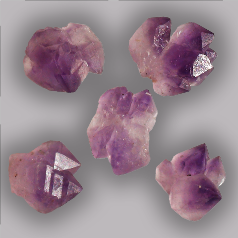 AMTHYSTE Fleur, Cristal naturel 2/4,9 g.
