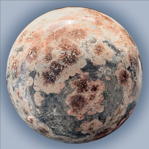 JASPE Sakura - Sphre 399 g.,  64 mm.