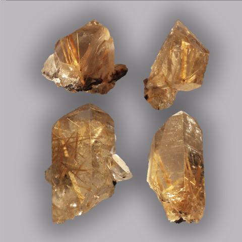 QUARTZ RUTIL cristal natuel 3/6 g.