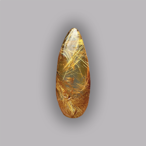 QUARTZ RUTIL cabochon de joaillerie 14,9 ct.
