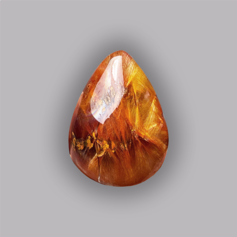 QUARTZ RUTIL cabochon de joaillerie 34,9 ct.