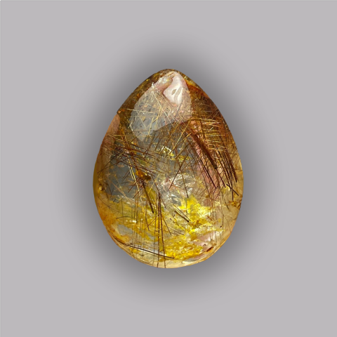 QUARTZ RUTIL cabochon de joaillerie 19,45 ct.