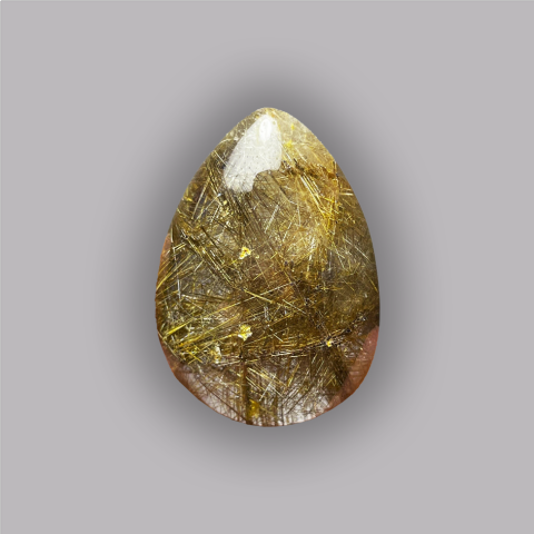 QUARTZ RUTIL cabochon de joaillerie 45,85 ct.