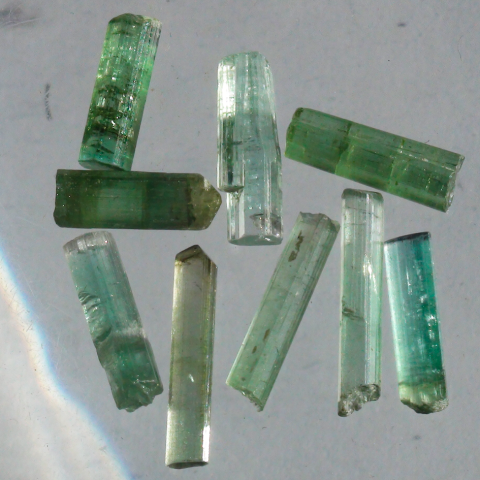 TOURMALINE VERTE Cristal naturel 1,0/1,9 ct 