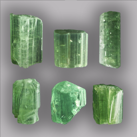 TOURMALINE VERTE Cristal naturel 6,0/11,5 ct