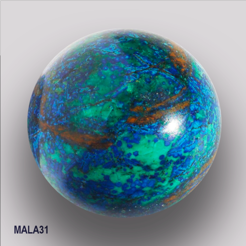 AZURITE MALACHITE sphre 115 g..  45 mm.