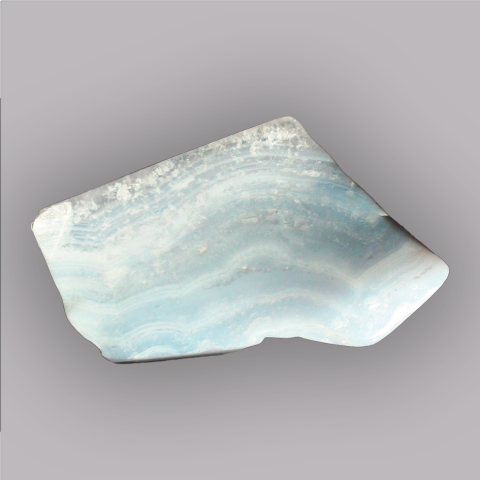 AGATE tranche polie 26 g., 58 x 34 x 10 mm.