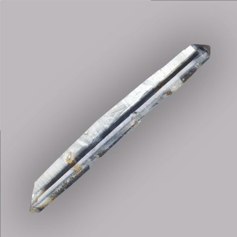 Grand CRISTAL naturel bitermin (rare) 41g., 131 x 11 x 10 mm.